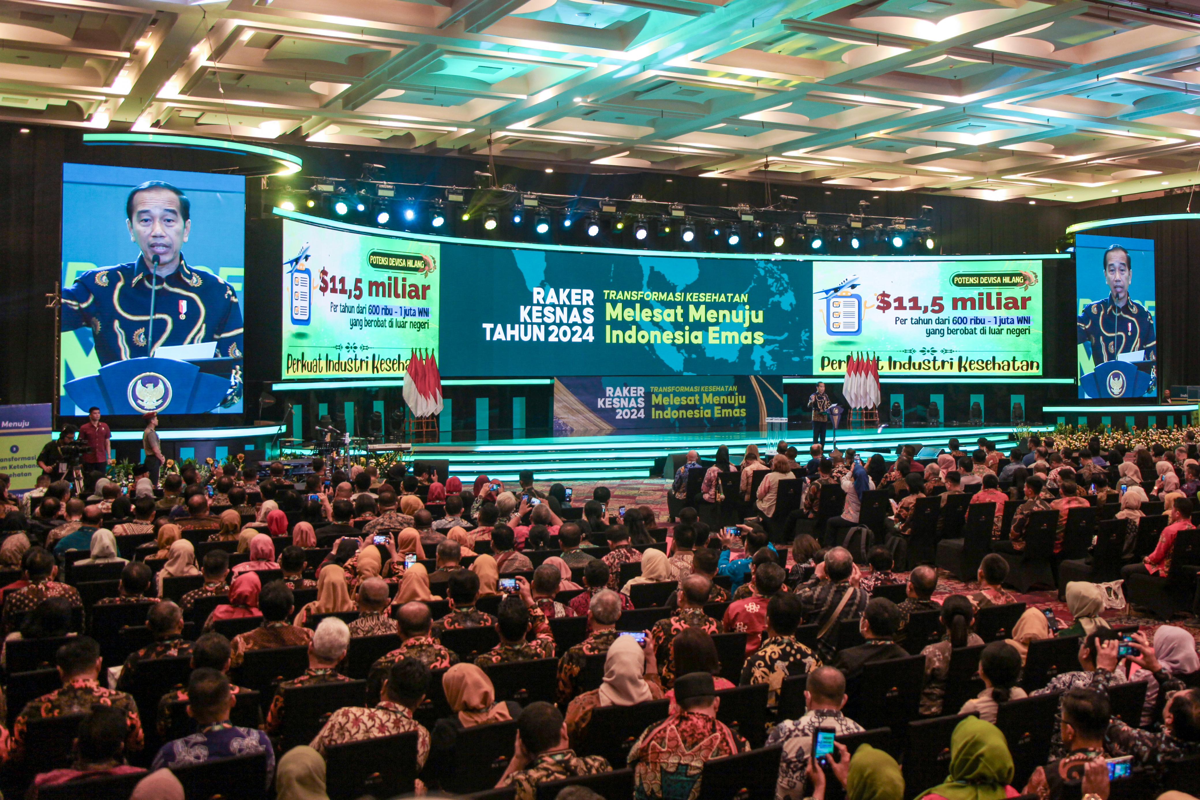 Presiden Resmi Membuka Rakerkesnas 2024